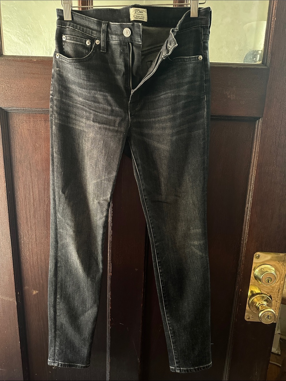 J. Crew Men’s Skinny Jeans in Washed Black